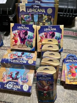 Disney Lorcana Into The Inklands Lot (Booster boxes x2, Packs x10, Plus More) - Image 1