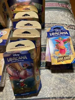 Disney Lorcana Into The Inklands Lot (Booster boxes x2, Packs x10, Plus More) - Image 2
