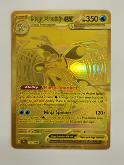 Mega Greninja ex - 122/086 - Mega Hyper Rare ME04: Chaos Rising Pokemon MINT - Image 3
