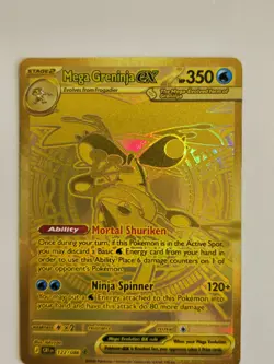 Mega Greninja ex - 122/086 - Mega Hyper Rare ME04: Chaos Rising Pokemon MINT - Image 4