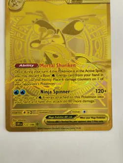 Mega Greninja ex - 122/086 - Mega Hyper Rare ME04: Chaos Rising Pokemon MINT - Image 5