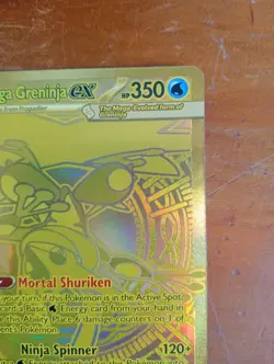 Gold Mega Greninja EX 122/086 HYPER RARE CHASE Chaos Rising Pokemon TCG card - Image 5