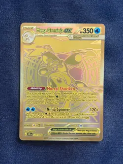 Mega Greninja ex 122/086 Mega Hyper Rare ME04: Chaos Rising Pokemon NM - Image 1