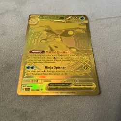 Pokemon TCG GOLD Mega Greninja EX 122/086 Chaos Rising Mega Hyper Rare MINT! - Image 2