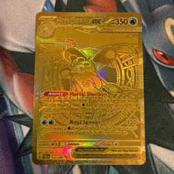 Pokemon TCG GOLD Mega Greninja EX 122/086 Chaos Rising Mega Hyper Rare MINT! - Image 3