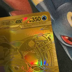 Pokemon TCG GOLD Mega Greninja EX 122/086 Chaos Rising Mega Hyper Rare MINT! - Image 5