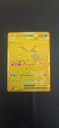Mega Greninja ex 122/086 Mega Hyper Rare Gold Chaos Rising Pokemon TCG - Image 1
