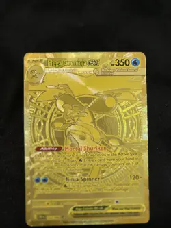Pokemon TCG Mega Greninja ex 122/086 Gold Hyper Rare Chaos Rising NM #2 - Image 1