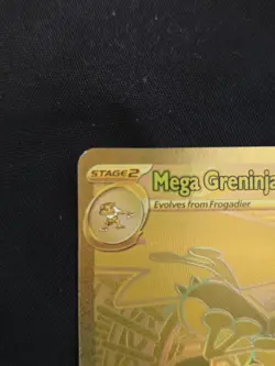 Pokemon TCG Mega Greninja ex 122/086 Gold Hyper Rare Chaos Rising NM #2 - Image 2