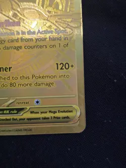 Pokemon TCG Mega Greninja ex 122/086 Gold Hyper Rare Chaos Rising NM #2 - Image 4