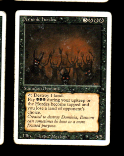 MRM ENGLISH Demonic Hordes - Hordes dCmoniaques PL/POOR MTG magic REVISED - Image 1