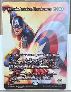 Captain America, First Avenger (Borderless) 88 Marvel Universe Eternal-Legal MTG - Image 1