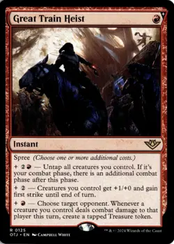 Great Train Heist (125) R Outlaws of Thunder Junction NM MTG - Image 1