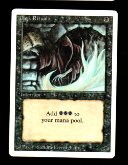 MRM ENGLISH Dark ritual - Messe noire PL/POOR MTG Magic REVISED - Image 1