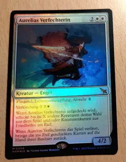 Mtg Magic: # FOIL # Aurelias Verfechterin, Aurelia's Vindicator, DEUTSCH Engel - Image 2