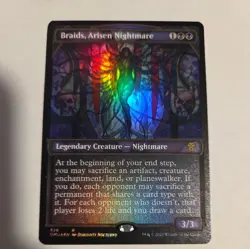 Braids, Arisen Nightmare (Textured Foil) Dominaria United Foil NM MTG 329 - Image 1