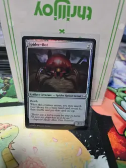 NM Foil Spider-Bot, MTG, Marvel's Spider-Man, Magic the Gathering, 173 - Image 1