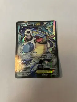 2016 POKEMON XY BLACK STAR PROMO BLASTOISE EX #XY122 HOLO MP - Image 1