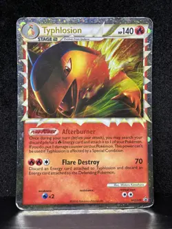 TYPHLOSION (PRIME) 110/123 (Exc) Ultra Holo Rare HG&SS Base 2010 - Pokemon Card - Image 1
