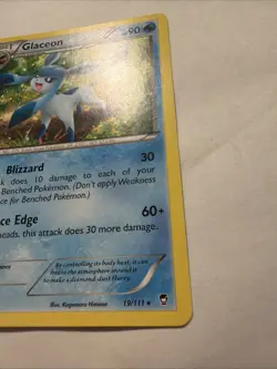 Glaceon 19/111 - 2014 Pokemon Furious Fists Rare Card LP - Image 3
