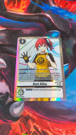 Digimon CCG Cyber Eden Ami Aiba Super Rare Card BT22-093 - Image 1