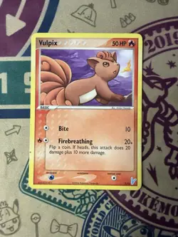 Vulpix 7/12 Pokemon Card 2006 EX Trainer Kit 2 - Plusle & Minun Rare - Image 3