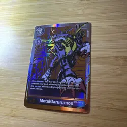 Digimon Card Game Metalgarurumon BT2-081 SR Alternative Art - Image 2