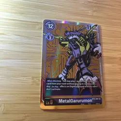 Digimon Card Game Metalgarurumon BT2-081 SR Alternative Art - Image 3