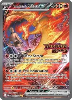 Team Rocket's Moltres ex (Destined Riv Miscellaneous Cards & Products NM Pokemon - Image 1