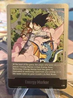 Fusion World Dragon Ball Super Card Game Energy Marker E-80 Silver - Image 1