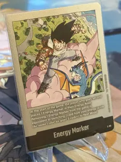 Fusion World Dragon Ball Super Card Game Energy Marker E-80 Silver - Image 2