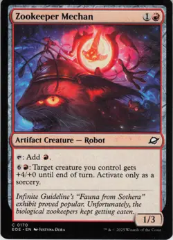 x4 Zookeeper Mechan C Edge of Eternities 170 NM Normal MTG - Image 1