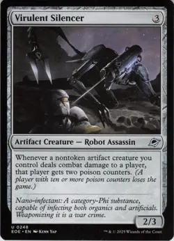 x4 Virulent Silencer U Edge of Eternities 248 NM MTG - Image 1