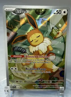 Eevee 173 SV: Scarlet & Violet Black Star Promo Pokemon Card-MINT-CLEAN - Image 1