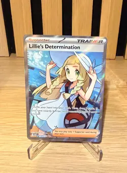 Lillie’s Determination 169/132 Mega Evolution | Ultra Rare Trainer Card Pokemon - Image 1