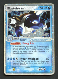 Blastoise ex 104/112 Fire Red & Leaf Green Heavily Played Rare Pokemon Card - Image 1