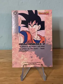 Dragon Ball Z 1996 Artbox JPP/Amada Card - #10 Gohan Prism Foil LP - Image 2