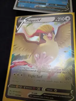 Pokemon TCG Silver Tempest 4-Card V Lot: Alolan Vulpix/Pidgeot/Kingler/Mawile - Image 3