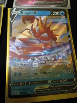 Pokemon TCG Silver Tempest 4-Card V Lot: Alolan Vulpix/Pidgeot/Kingler/Mawile - Image 4