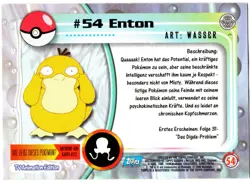 ENTON #54 CROMO / CARD POKEMON TRADING CARDS 1999-2000 TOPPS - Image 2
