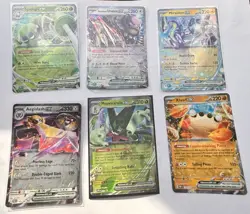 Pokemon TCG Holo Full Art 6-Card ex Lot Spidops Miraidon Aegislash + More - Image 1