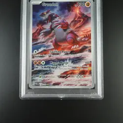 PSA 8 Groudon 199/182 Pokemon Paradox Rift Graded Card - Image 3