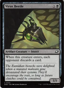 x4 Virus Beetle C Edge of Eternities 124 NM MTG - Image 1