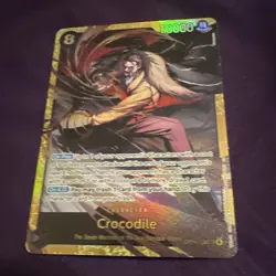 Bandai One Piece Card Game Crocodile SR Alt Art Foil Eng 10000 Power Cost 8 - Image 1