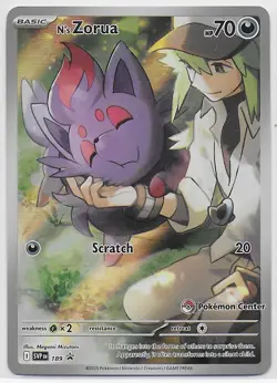 SV: Scarlet & Violet Promo Cards #189 N's Zorua Pokemon Center Stamped - Image 1