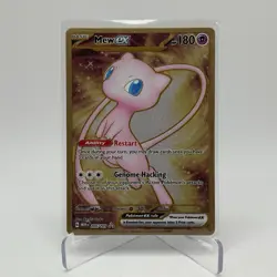 Pokemon Mew ex 205/165 Gold Metal Card 151 Promo LP - Image 1