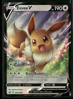 SWSH: Sword & Shield Promo Cards #SWSH065 Eevee V - Image 1