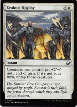 x4 Zealous Display C Edge of Eternities 45 NM MTG - Image 1