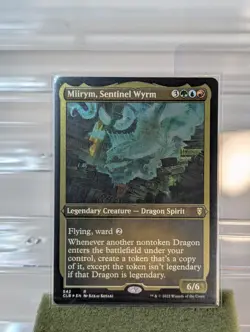 MTG Miirym, Sentinel Wyrm Foil Etched CLB 542 - Rare Magic The Gathering Card - Image 2