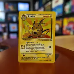 Raichu 29/62 Fossil Set Rare Vintage 1999 2000 Pokemon Card - NM/M! - Image 1